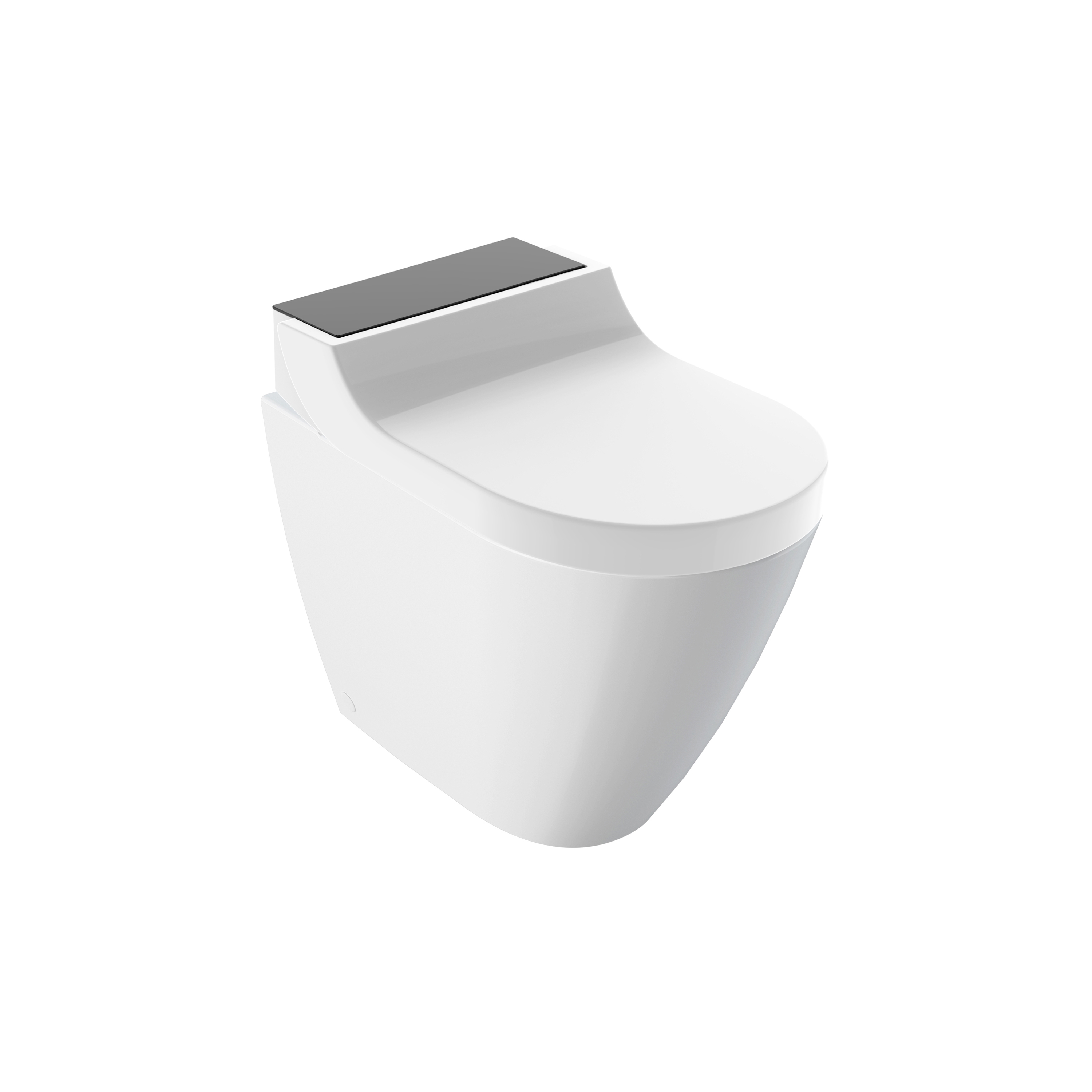 AquaClean | Tuma floor-standing WC black / glass