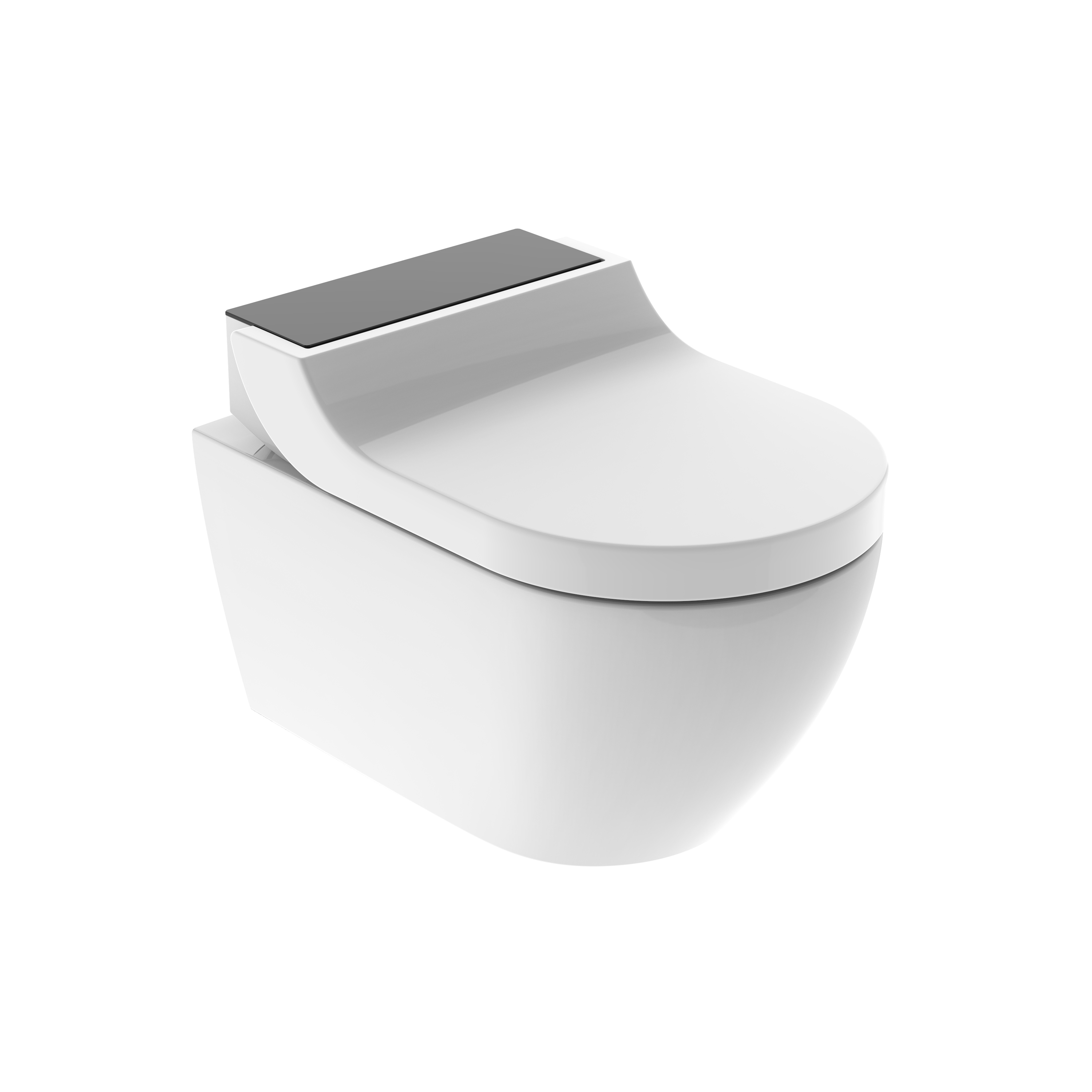AquaClean | Tuma wall-hung WC black / glass