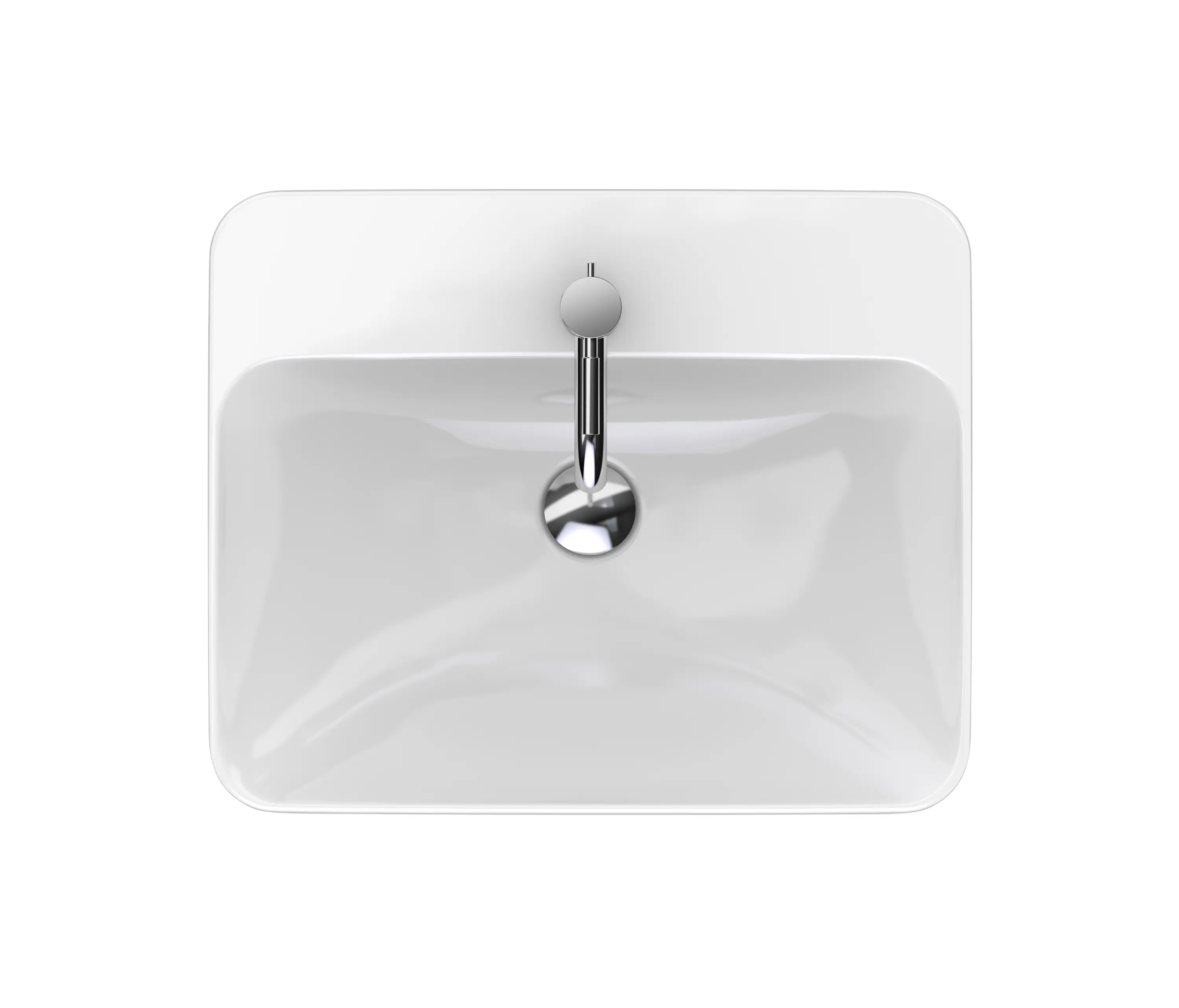 Geberit - VariForm | countertop washbasin rectangular with tap hole bench
