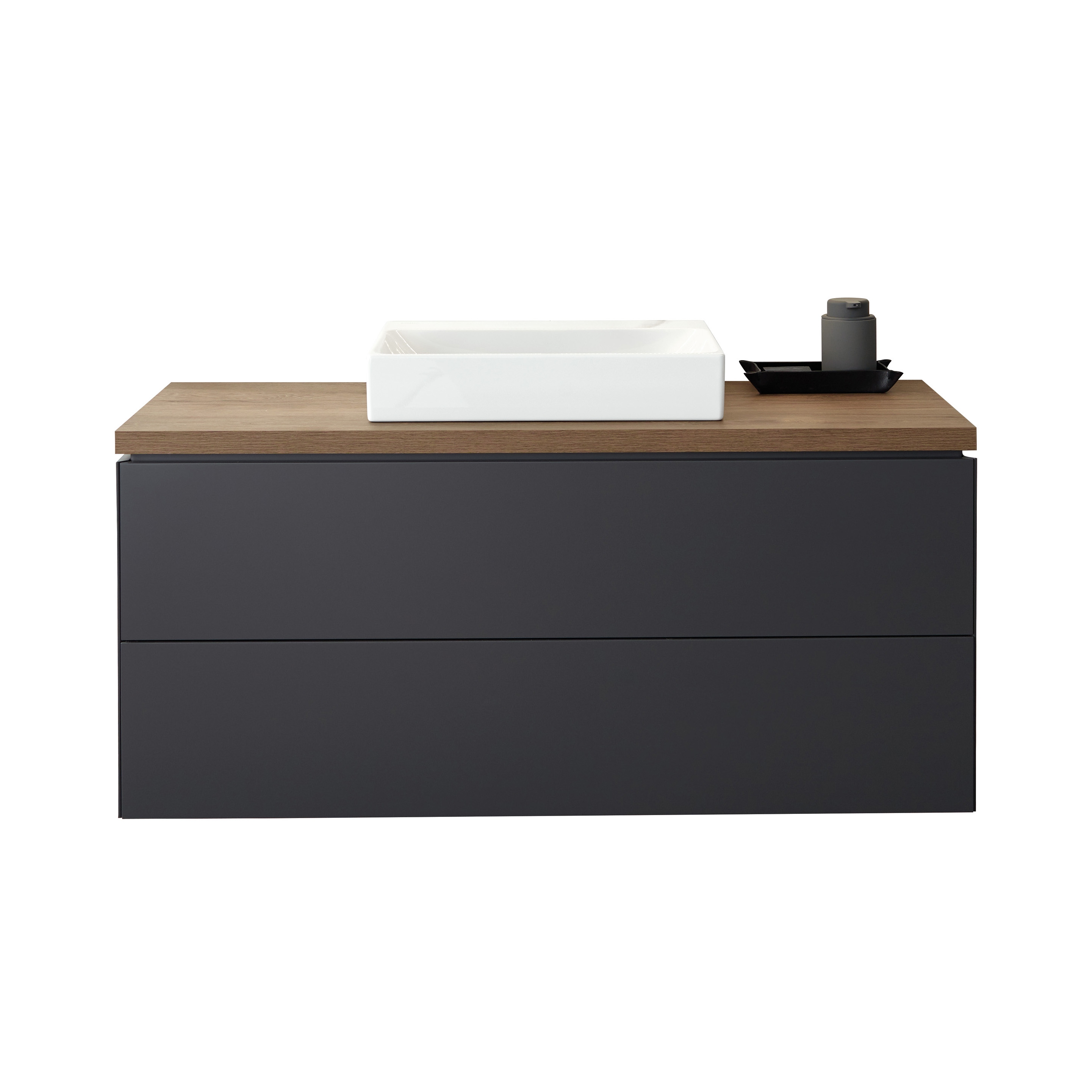 Display product ONE | washbasin cabinet with washtop for lay-on washbasins from manufacturer Geberit