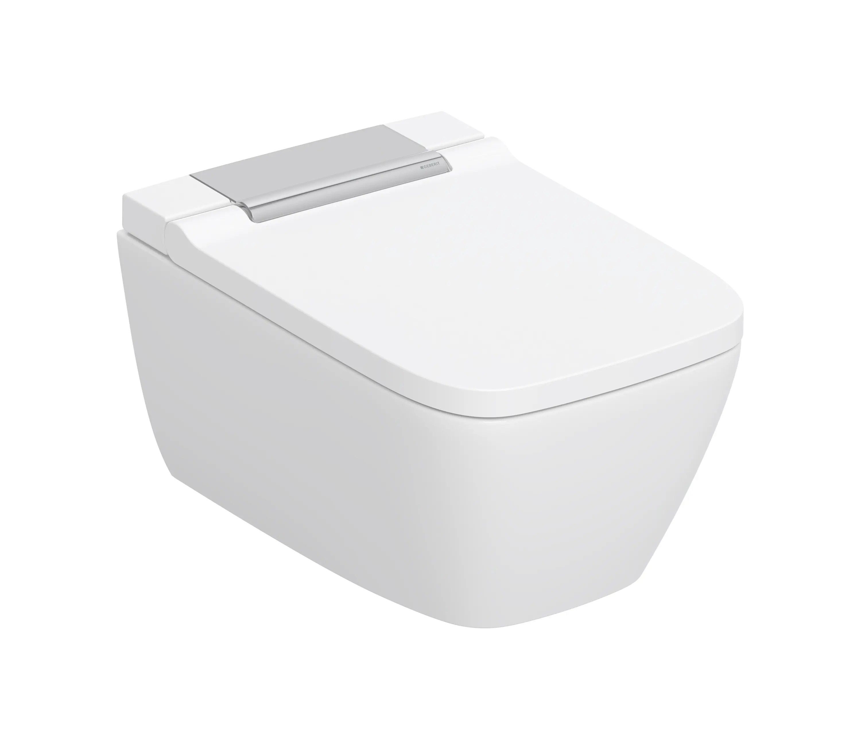 Geberit - AquaClean | Sela Square wall-hung WC gloss chrome
