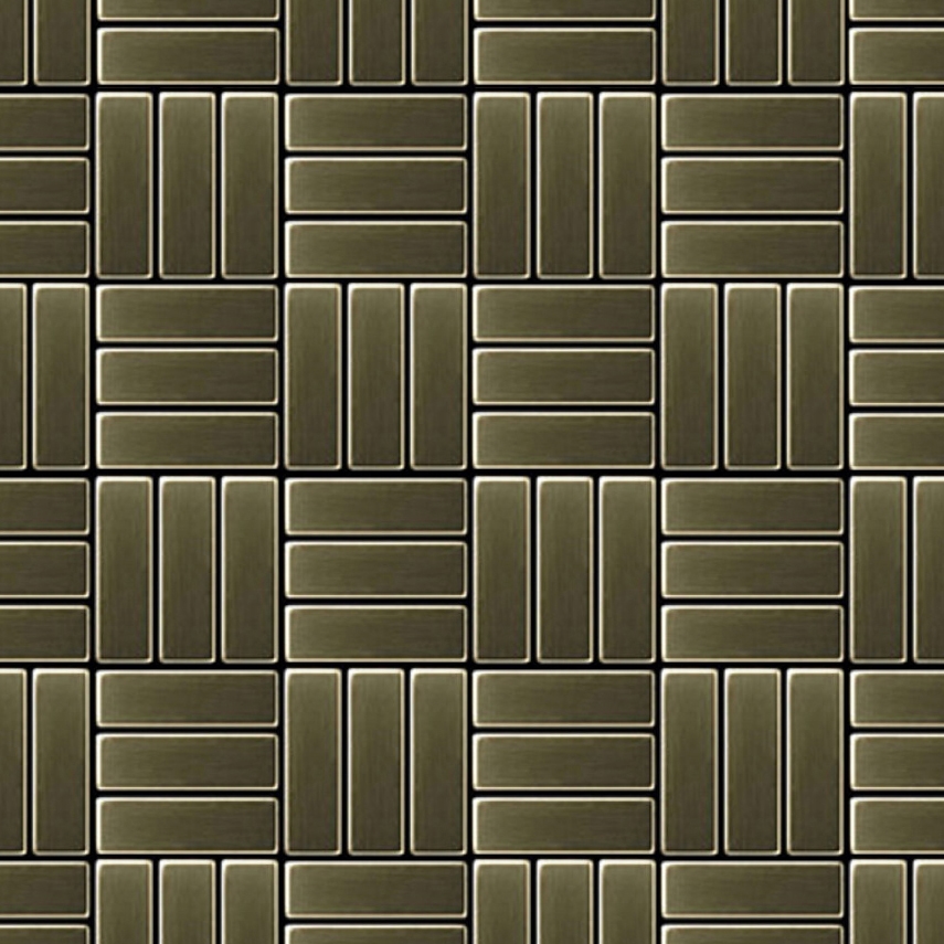 Display product Basketweave Brass Tiles from manufacturer Alloy