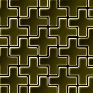 Display product Swiss Cross Brass Tiles from manufacturer Alloy
