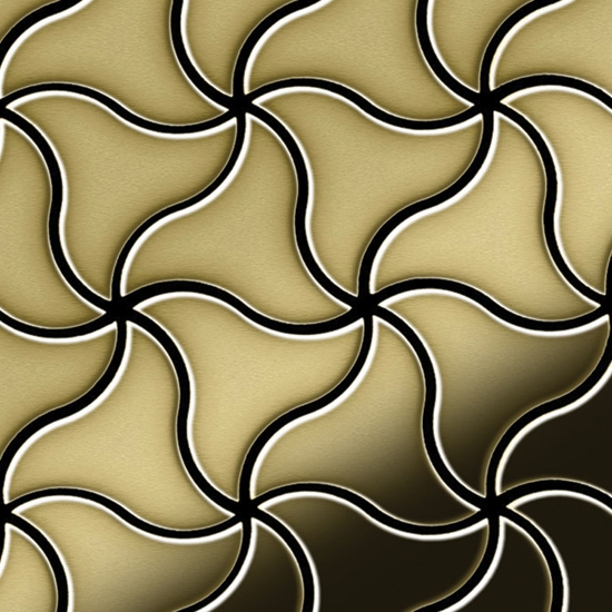 Display product Ninja Brass Tiles from manufacturer Alloy