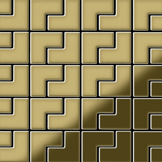 Display product Kink Brass Tiles from manufacturer Alloy