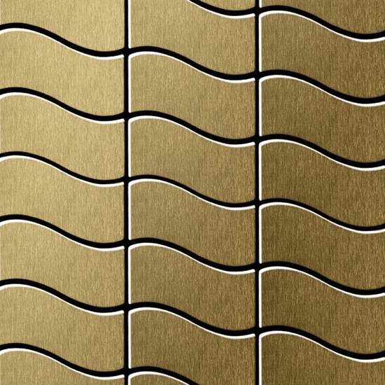 Flux Titanium Gold Brushed Tiles