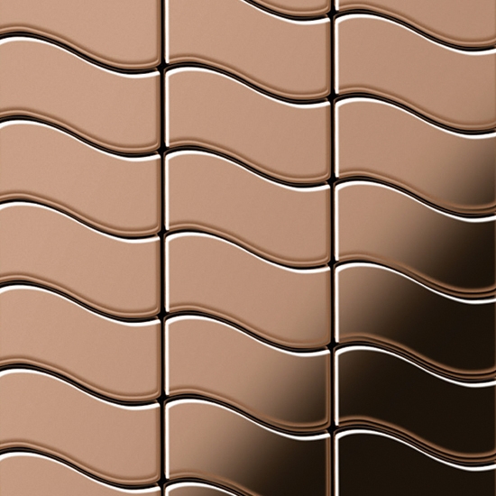 Flux Titanium Amber Mirror Tiles