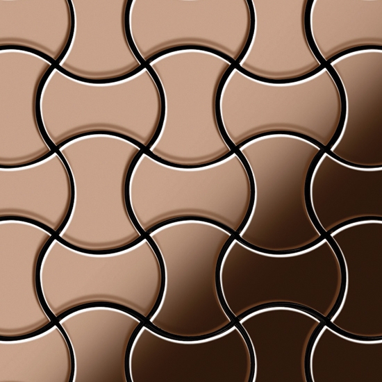 Infinit Titanium Amber Mirror Tiles