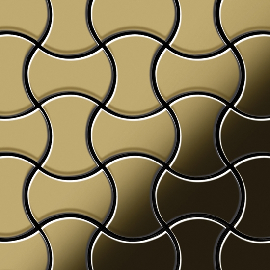Infinit Titanium Gold Mirror Tiles