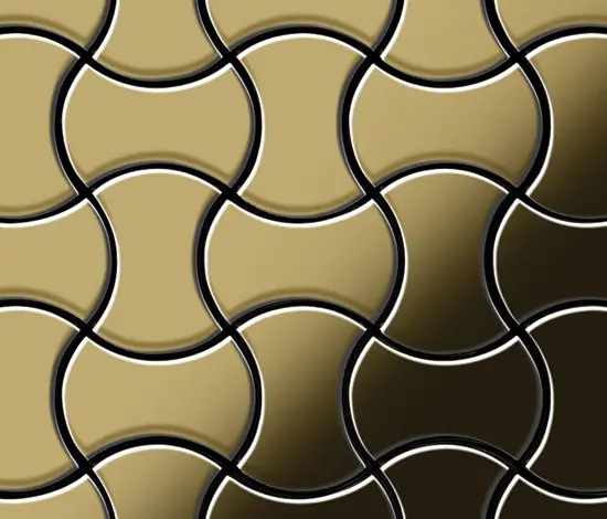 Alloy - Infinit Titanium Gold Mirror Tiles