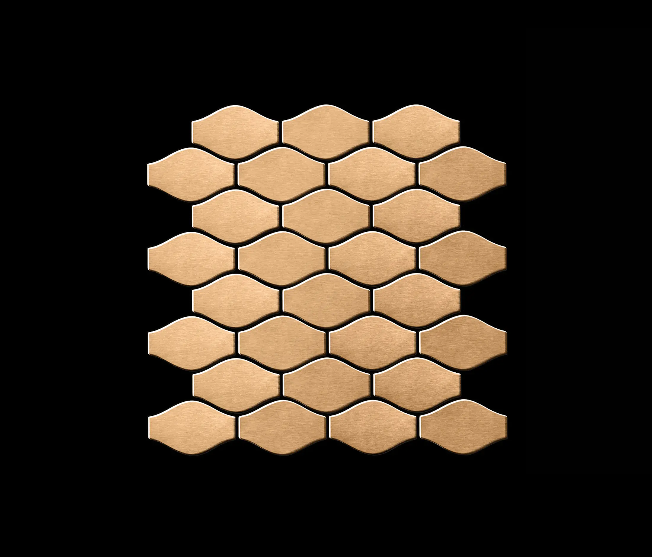 Alloy - Karma Titanium Amber Brushed Tiles