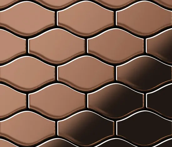 Alloy - Karma Titanium Amber Mirror Tiles