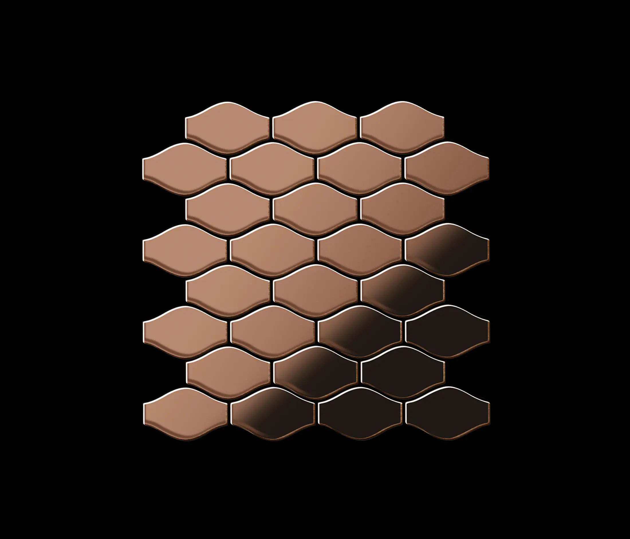 Alloy - Karma Titanium Amber Mirror Tiles