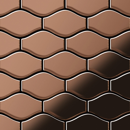Karma Titanium Amber Mirror Tiles