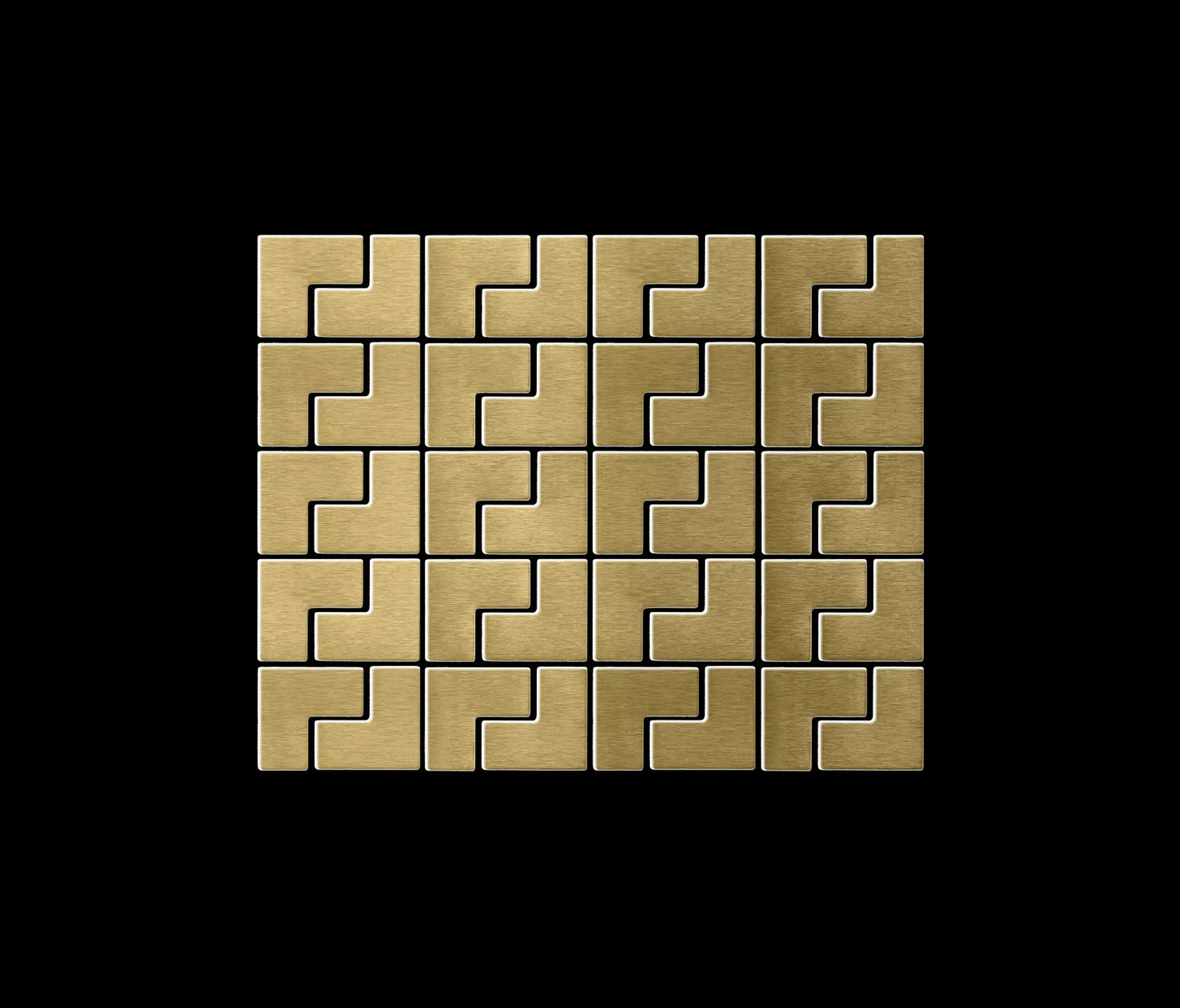 Alloy - Kink Titanium Gold Brushed Tiles