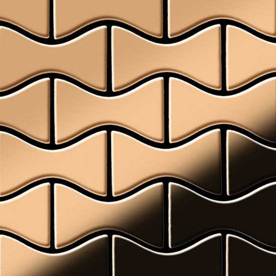 Kismet Titanium Amber Mirror Tiles
