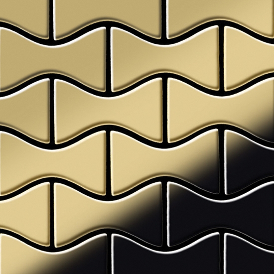 Kismet Titanium Gold Mirror Tiles