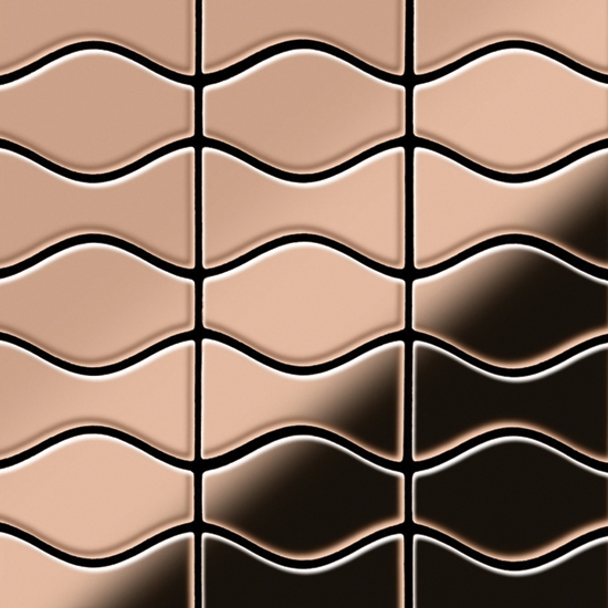 Mostra il prodotto Kismet & Karma Titanium Amber Mirror Tiles del produttore Alloy