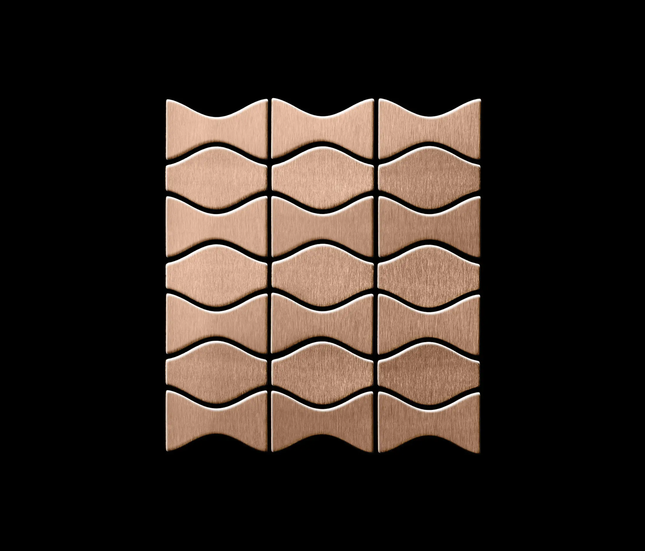 Alloy - Kismet & Karma Titanium Amber Brushed Tiles