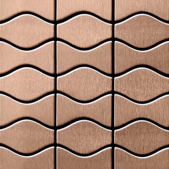 Kismet & Karma Titanium Amber Brushed Tiles