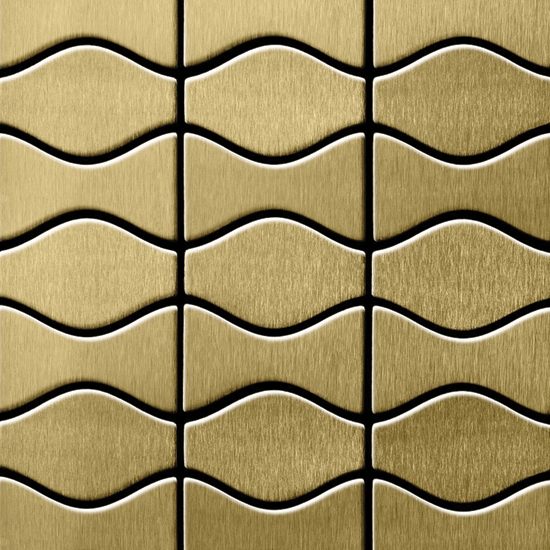 Kismet & Karma Titanium Gold Brushed Tiles
