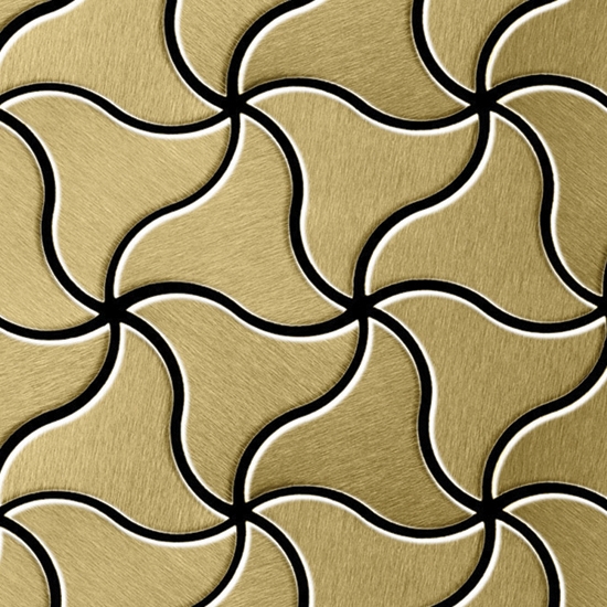 Ninja Titanium Gold Brushed Tiles