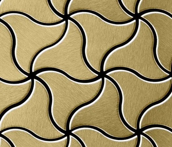 Alloy - Ninja Titanium Gold Brushed Tiles