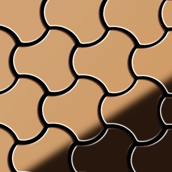 Ubiquity Titanium Amber Mirror Tiles
