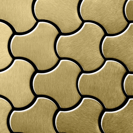 Ubiquity Titanium Gold Brushed Tiles