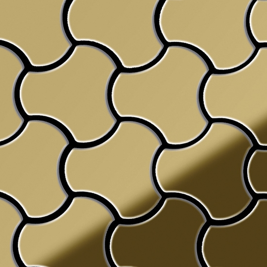 Ubiquity Titanium Gold Mirror Tiles