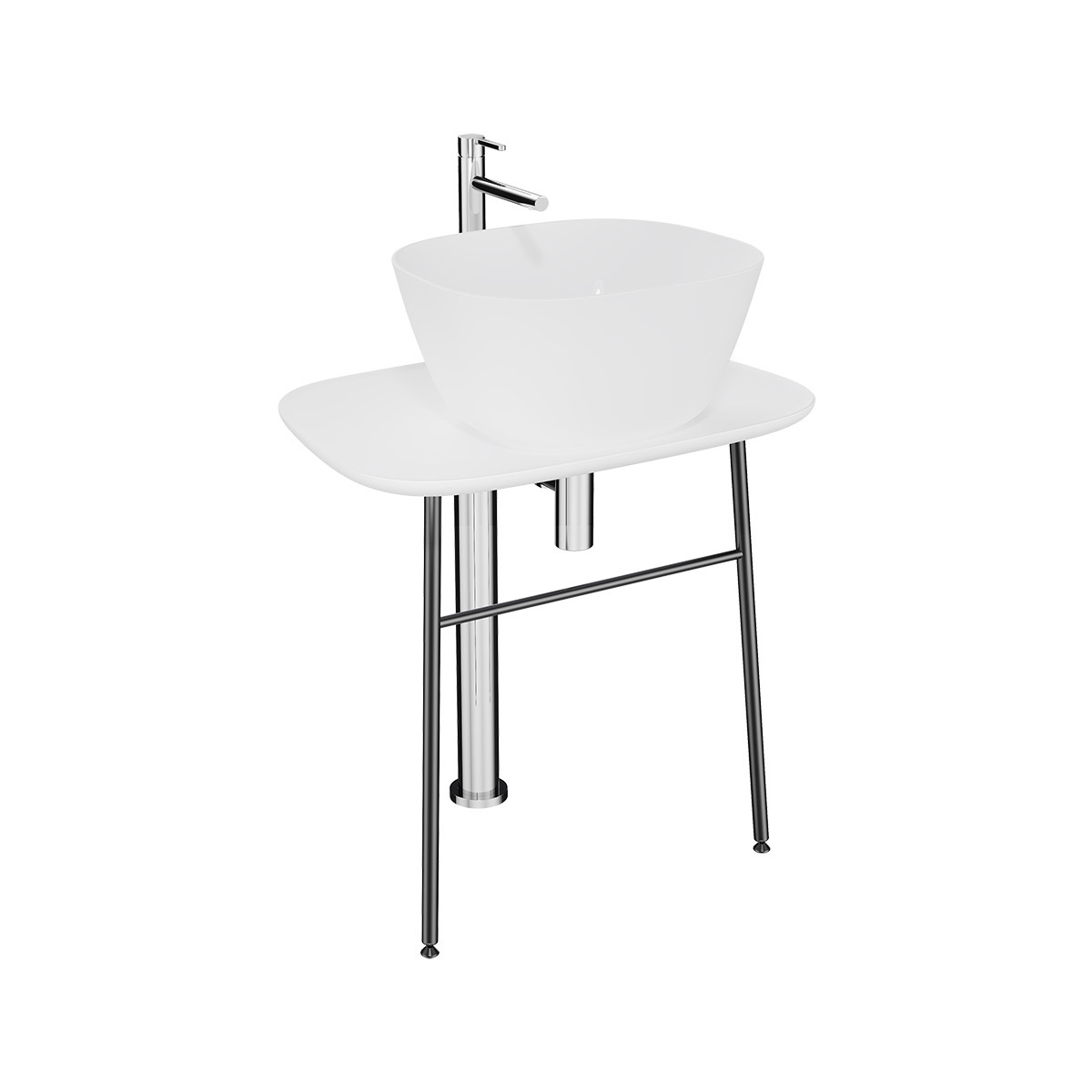 Vertoon produk Plural Free-Standing Washbasin Unit van vervaardiger VitrA Bathrooms