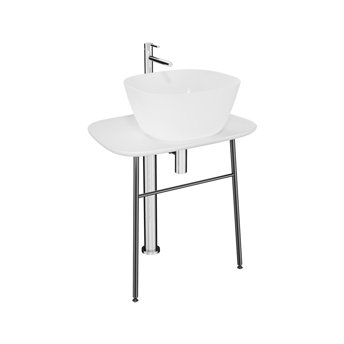 Plural Free-Standing Washbasin Unit