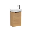 Integra Round Washbasin Unit, 45 cm, one door, compact, right