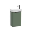 Integra Round Washbasin Unit, 45 cm, one door, compact, right