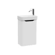 Integra Round Washbasin Unit, 45 cm, one door, compact, right
