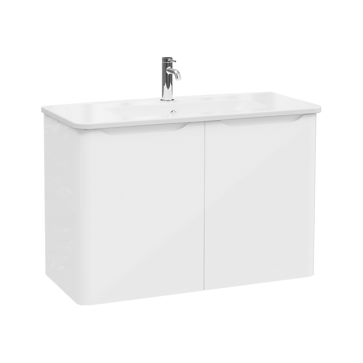 Mostrar el producto Integra Round Washbasin Unit, 100 cm, two doors del fabricante VitrA Bathrooms