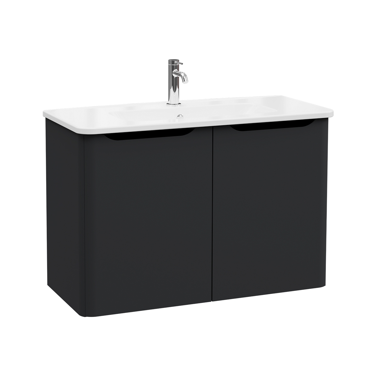 Integra Round Washbasin Unit, 100 cm, two doors