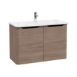 Integra Round Washbasin Unit, 100 cm, two doors