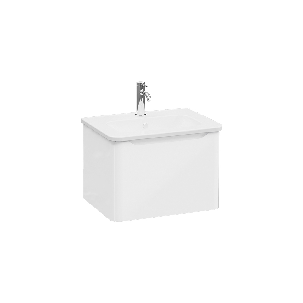 Mostrar el producto Integra Round Washbasin Unit, 60 cm, one drawer del fabricante VitrA Bathrooms
