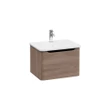 Integra Round Washbasin Unit, 60 cm, one drawer