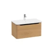 Integra Round Washbasin Unit, 80 cm, one drawer