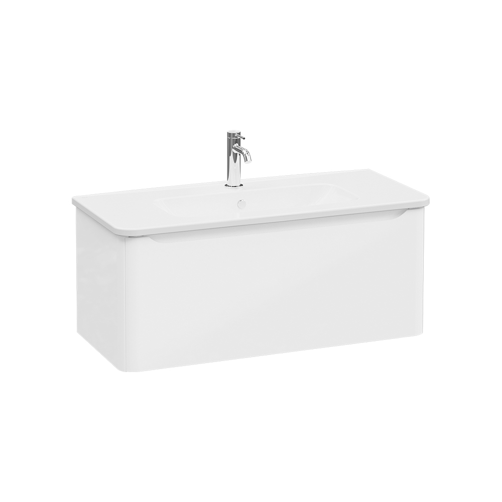 Mostrar el producto Integra Round Washbasin Unit, 100 cm, one drawer del fabricante VitrA Bathrooms