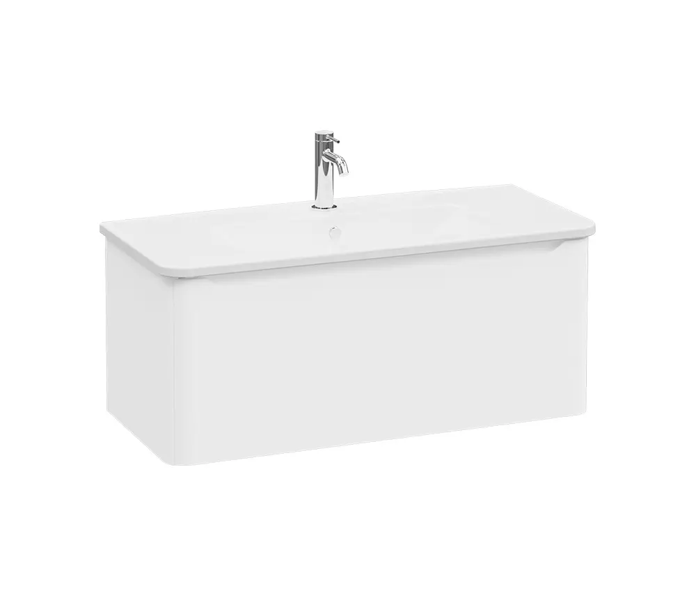 VitrA Bathrooms - Integra Round Washbasin Unit, 100 cm, one drawer