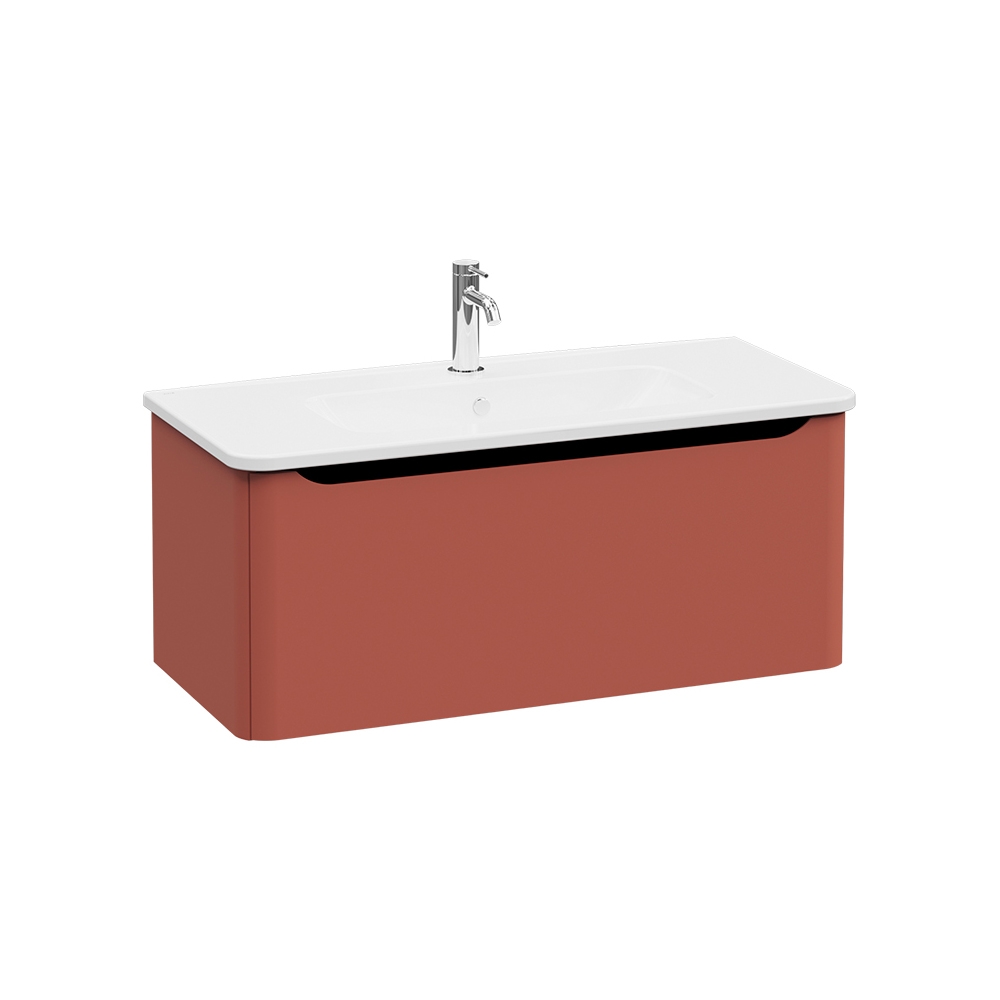 Mostrar el producto Integra Round Washbasin Unit, 100 cm, one drawer del fabricante VitrA Bathrooms