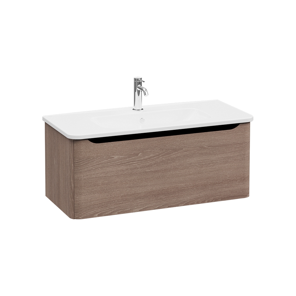 Afficher le produit Integra Round Washbasin Unit, 100 cm, one drawer du fabricant VitrA Bathrooms