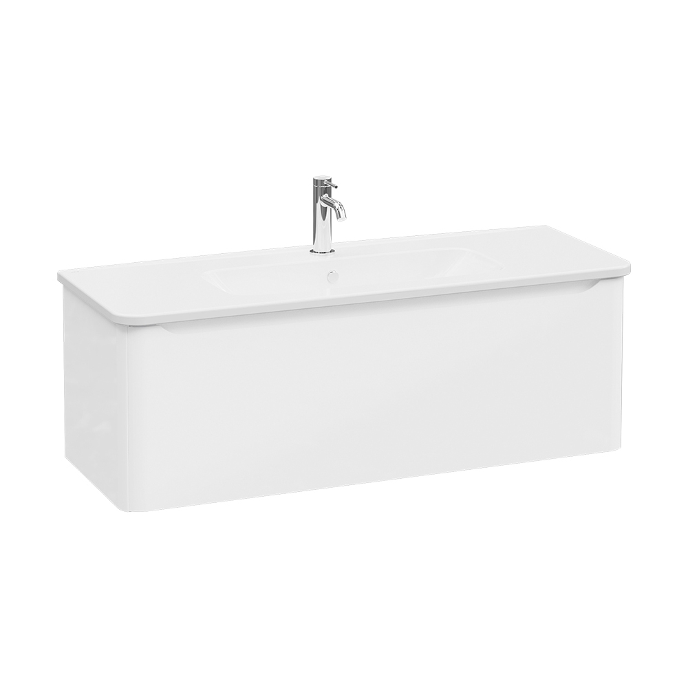 Mostrar el producto Integra Round Washbasin Unit, 120 cm, one drawer del fabricante VitrA Bathrooms