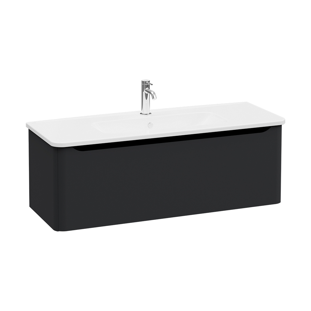 Integra Round Washbasin Unit, 120 cm, one drawer