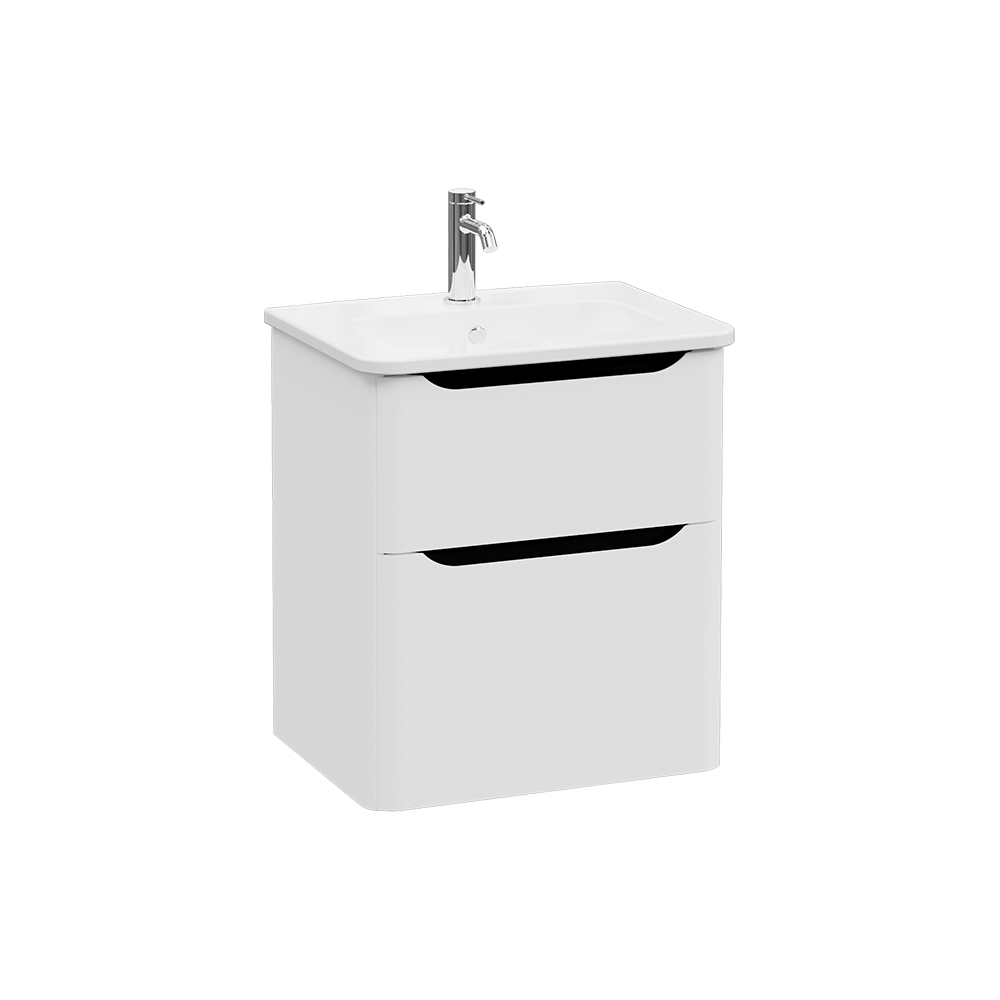 Mostrar el producto Integra Round Washbasin Unit, 60 cm, two drawers del fabricante VitrA Bathrooms