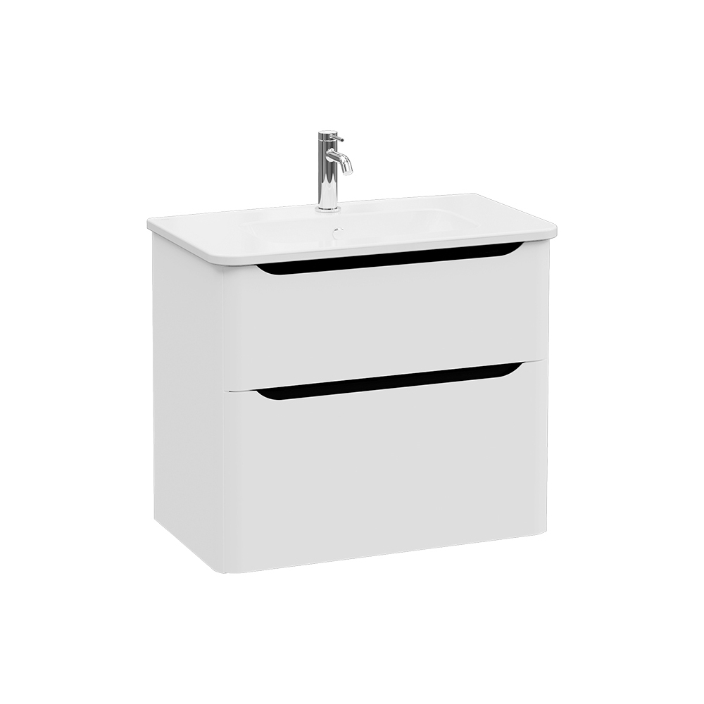 Mostrar el producto Integra Round Washbasin Unit, 80 cm, two drawers del fabricante VitrA Bathrooms