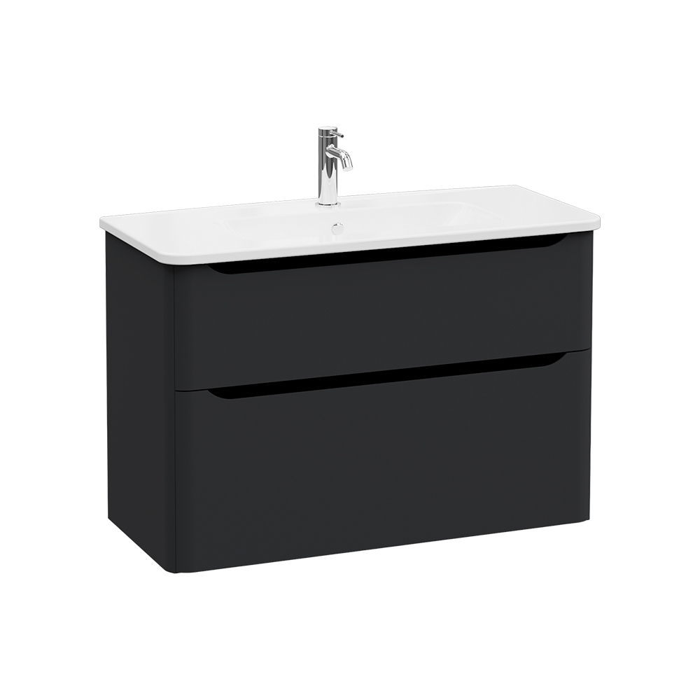 Integra Round Washbasin Unit, 100 cm, two drawers